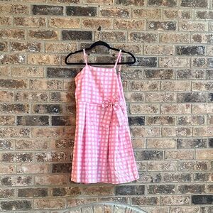 Barbie Pink Gingham Dress with Bow and accesories